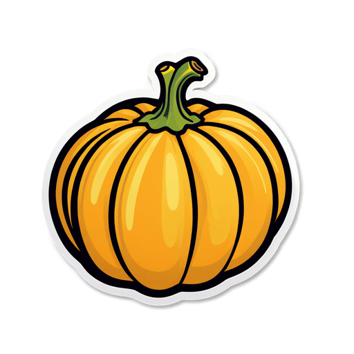 Acorn Squash sticker illustration