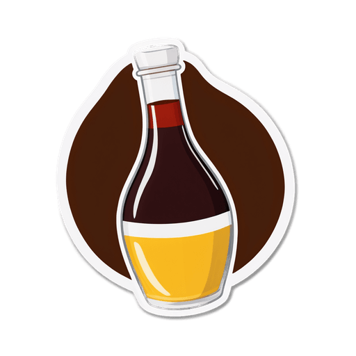 Balsamic Vinaigrette sticker illustration
