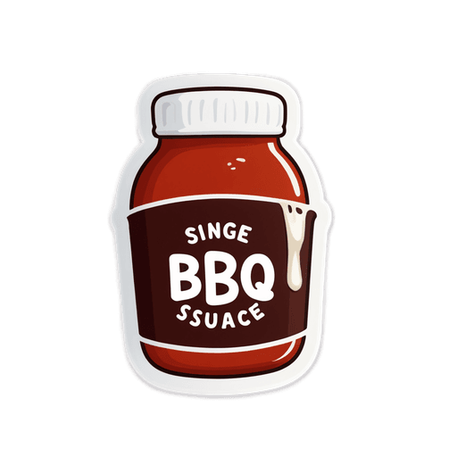 BBQ Sauce (Sugar-Free) sticker illustration
