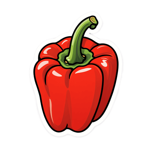Bell Pepper (Red) sticker illustration
