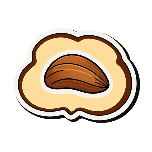 Brazil Nut Butter sticker illustration