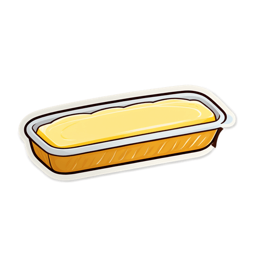 Butter sticker illustration