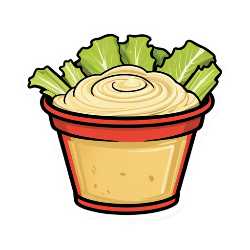 Caesar Dressing sticker illustration