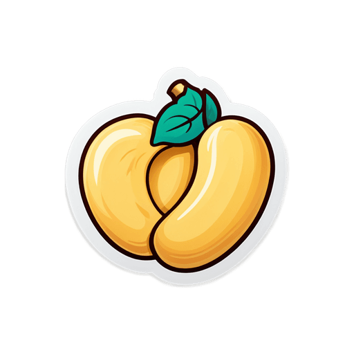 Cashews sticker illustration