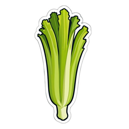 Celery sticker illustration
