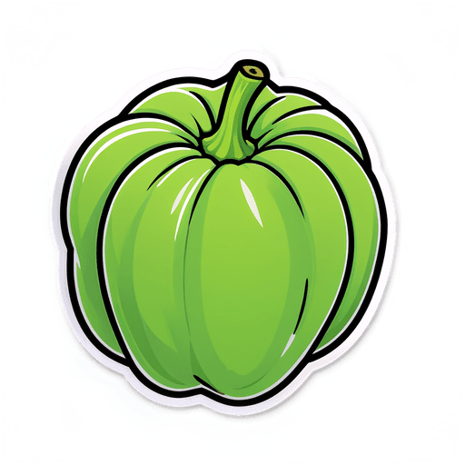 Chayote sticker illustration