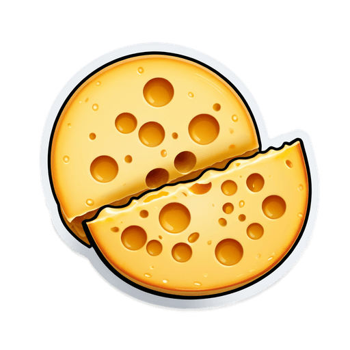 Cheese Crisps sticker illustration