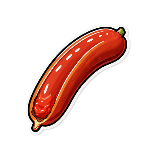 Chorizo sticker illustration