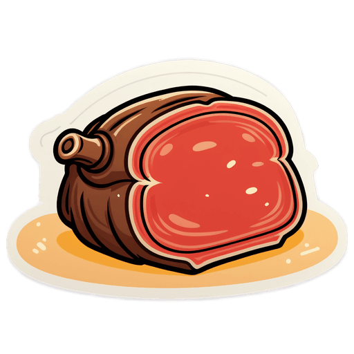 Chuck Roast sticker illustration