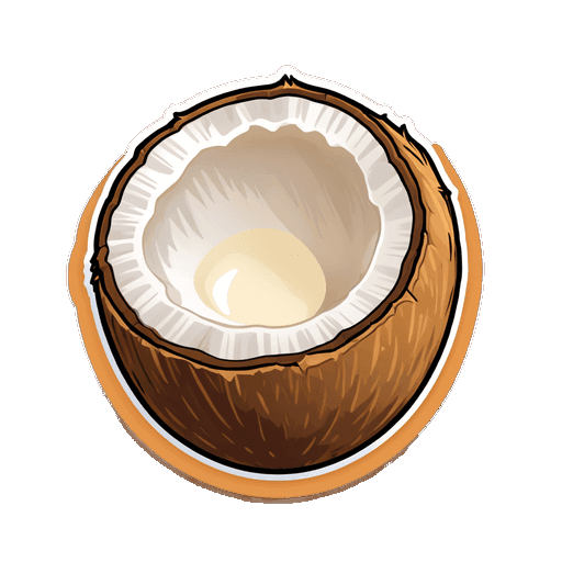 Coconut Milk (Unsweetened) sticker illustration