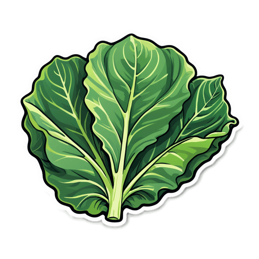 Collard Greens sticker illustration
