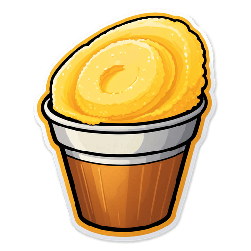 Cornmeal sticker illustration