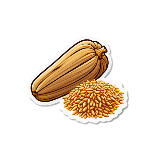 Cumin Seeds sticker illustration