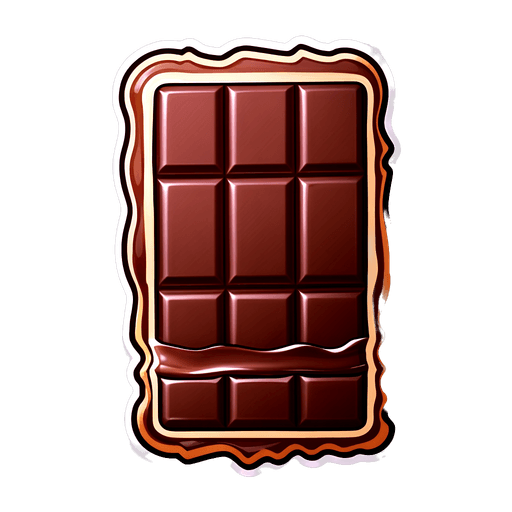Dark Chocolate (70%) sticker illustration