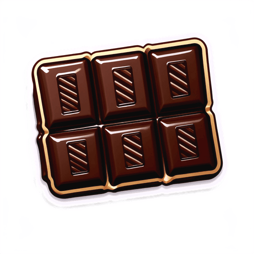 Dark Chocolate (90%) sticker illustration