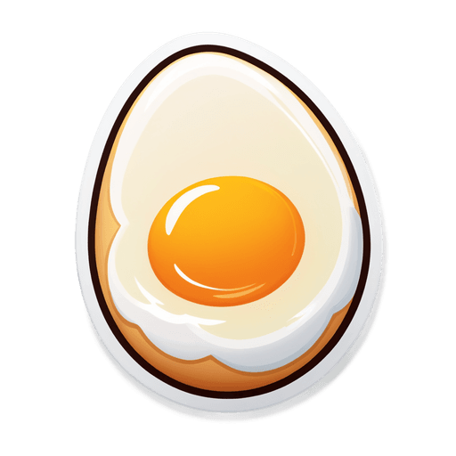 Egg Whites sticker illustration