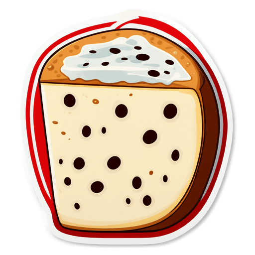 Gorgonzola Cheese sticker illustration