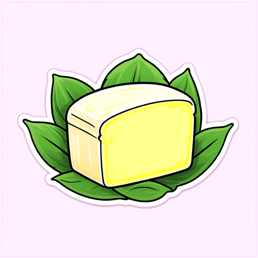Grass-Fed Butter sticker illustration