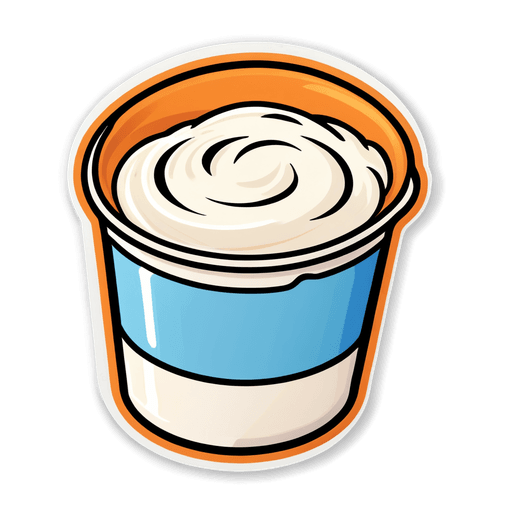Greek Yogurt (Low Fat) sticker illustration
