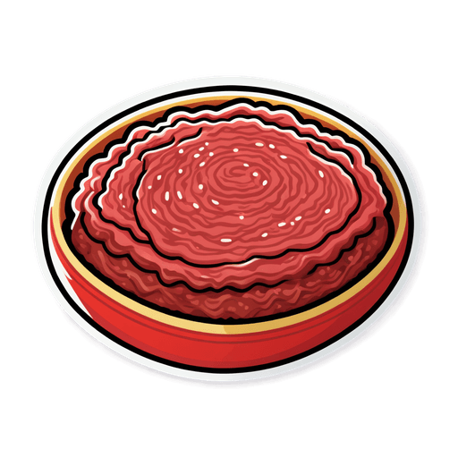 Ground Beef (80/20) sticker illustration