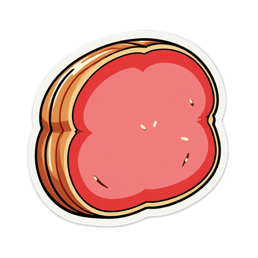 Ham sticker illustration