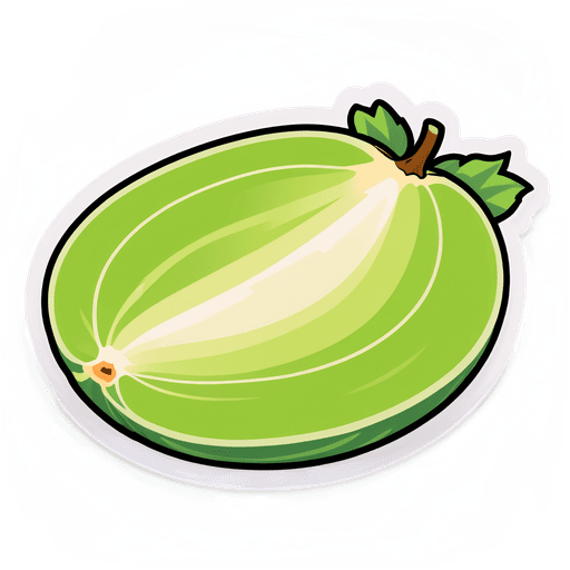 Honeydew Melon sticker illustration