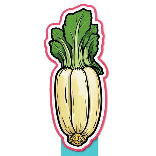 Horseradish sticker illustration
