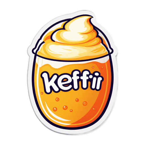Kefir (Full Fat) sticker illustration