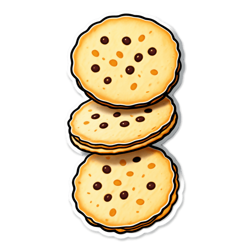 Keto Crackers sticker illustration