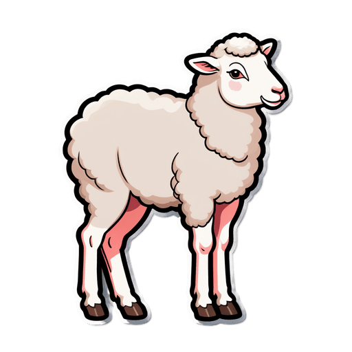 Leg of Lamb sticker illustration