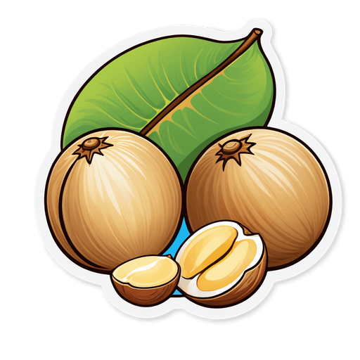 Macadamia Nuts sticker illustration