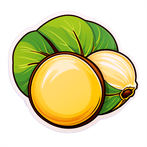 Macadamia Oil sticker illustration