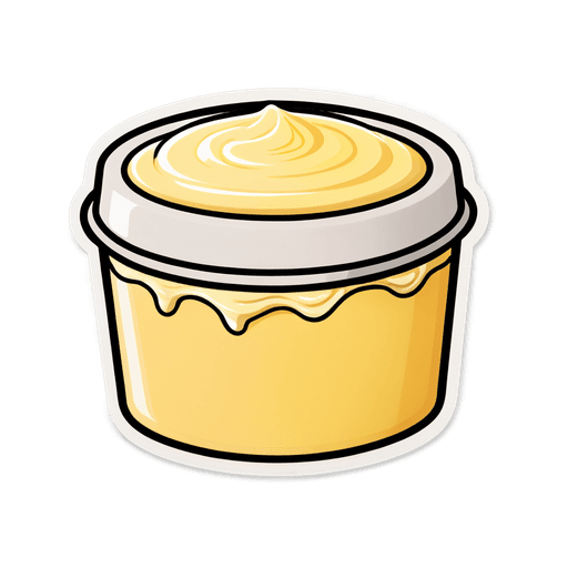 Mayonnaise sticker illustration