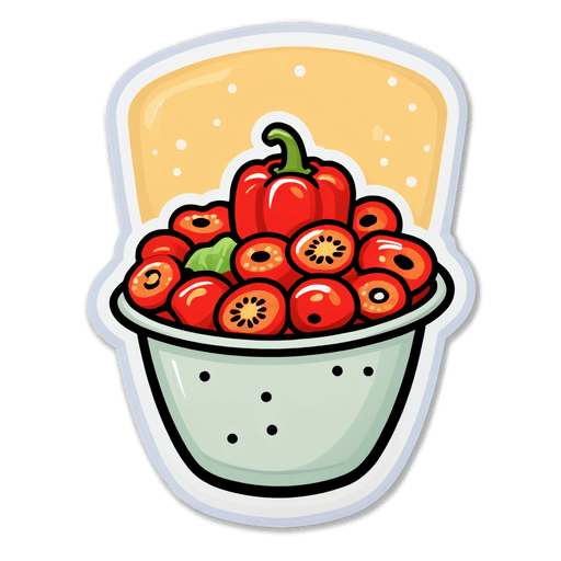 Peppercorn Dressing sticker illustration