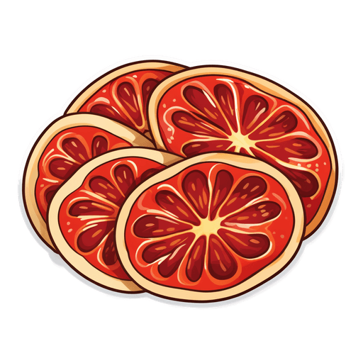 Pepperoni Chips sticker illustration