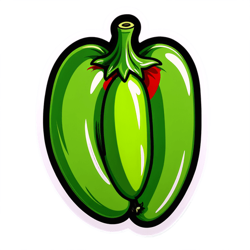 Pickled Jalapenos sticker illustration