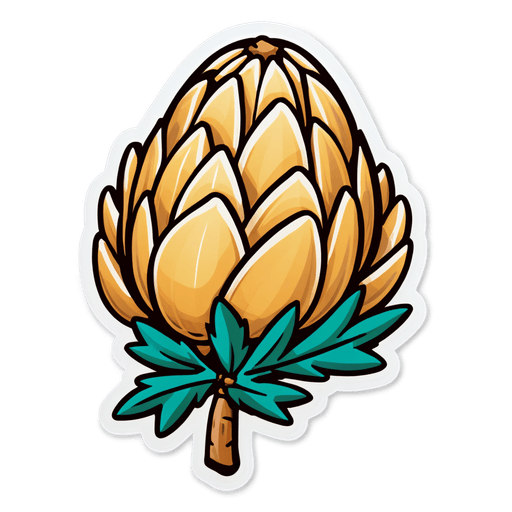 Pine Nuts sticker illustration