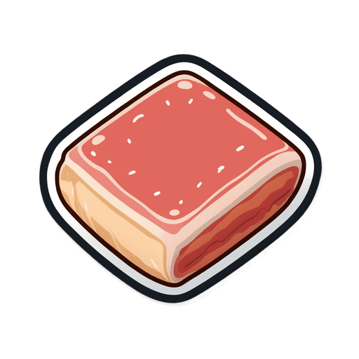 Pork Belly sticker illustration