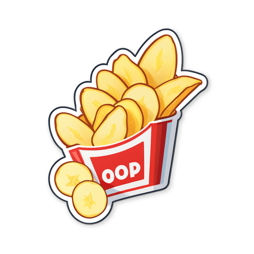 Potato Chips sticker illustration