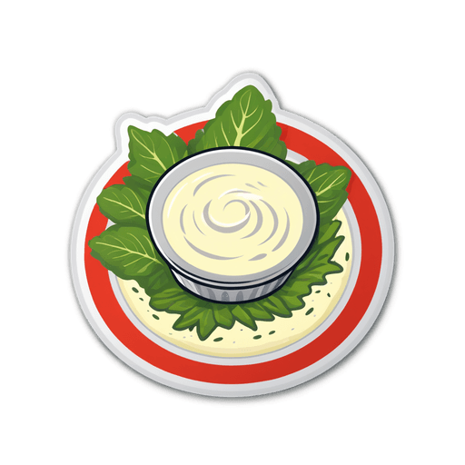 Ranch Dressing sticker illustration