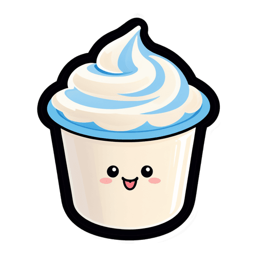 Regular Yogurt sticker illustration