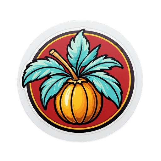 Rum sticker illustration