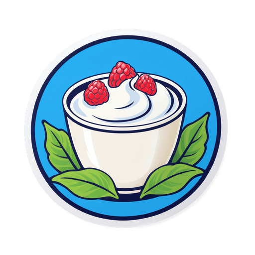 Skyr (Icelandic Yogurt) sticker illustration