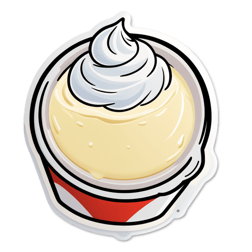 Sour Cream Dip sticker illustration
