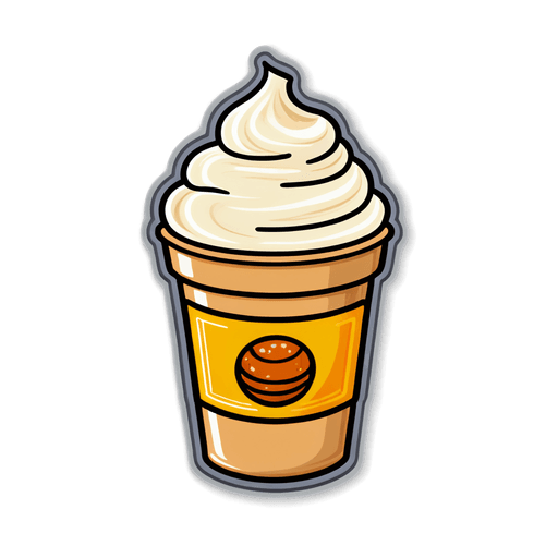 Sour Cream sticker illustration