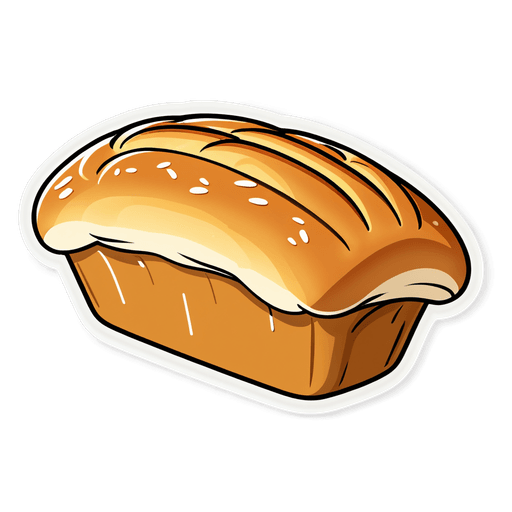 Sourdough Bread sticker illustration
