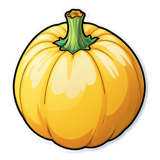 Spaghetti Squash sticker illustration