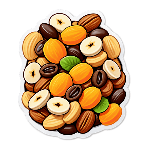 Trail Mix sticker illustration