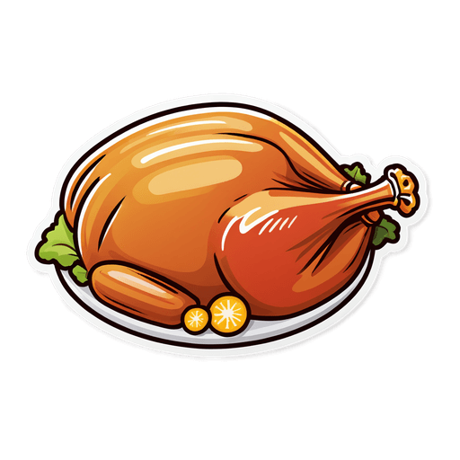Turkey Breast sticker illustration
