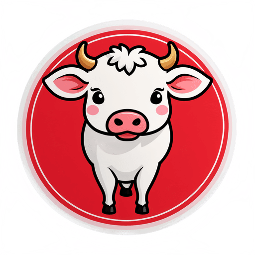 Veal sticker illustration